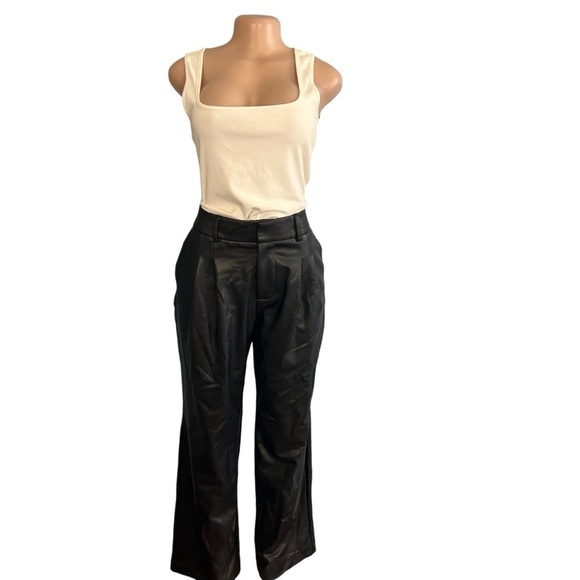 Calvin Klein Pants - Calvin Klein Faux Leather Black Pants